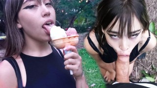 Your Valentine&#039;s date goes wild, ends up giving head in a public park (POV) - Caught, Fuck &amp; Facial